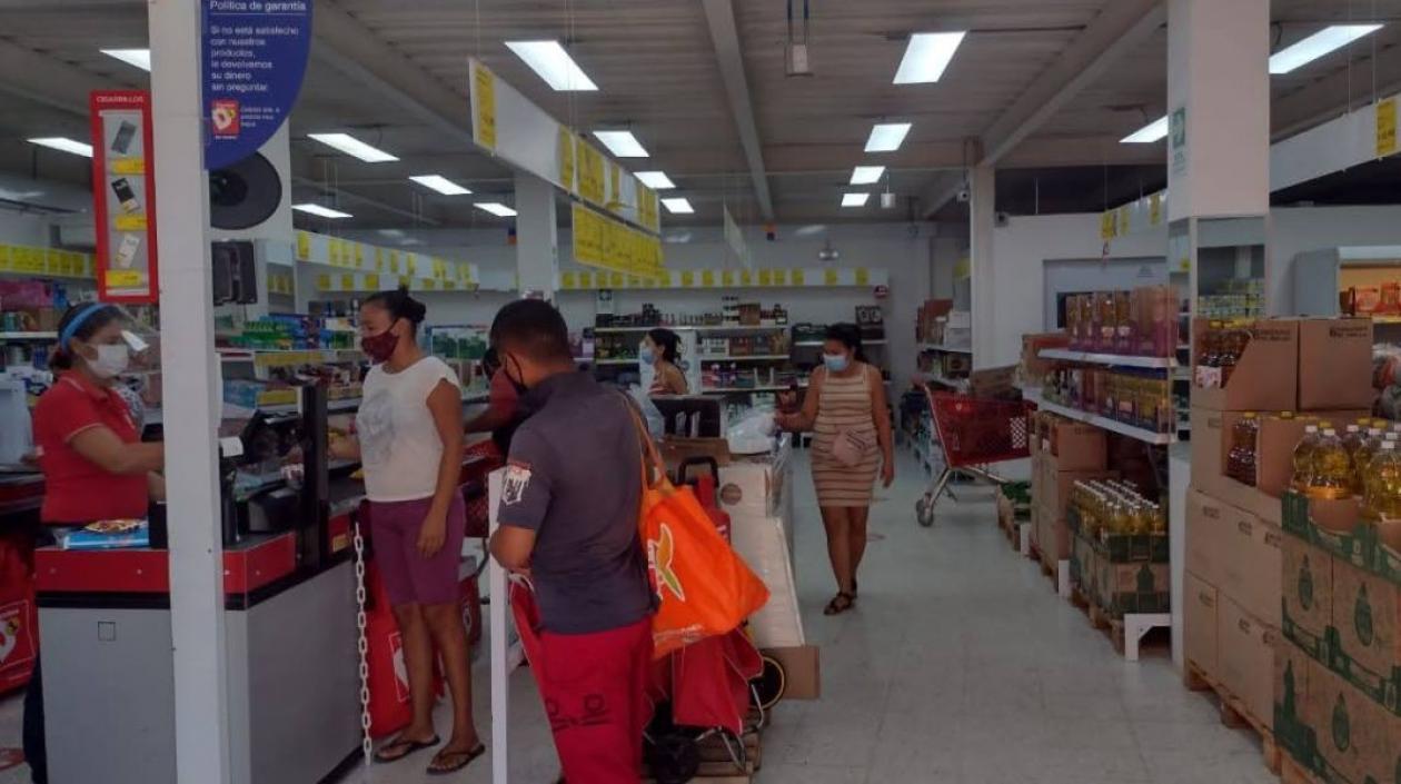 Supermercado en Santa Marta.