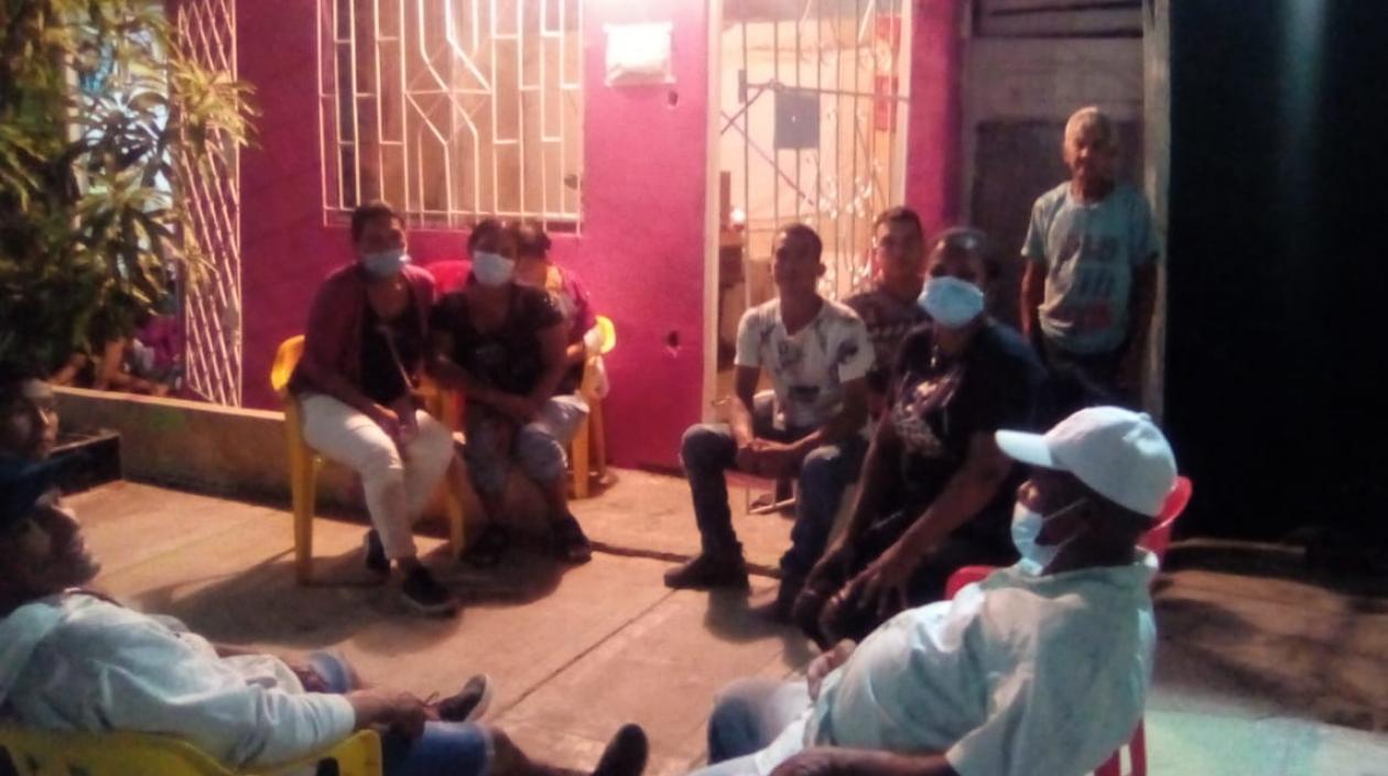 Lugar del velorio en Los Olivos 1, donde delincuentes robaron a deudos.