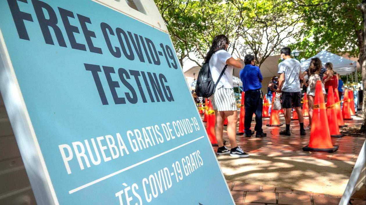 Pruebas de Covid-19 en la Florida. 