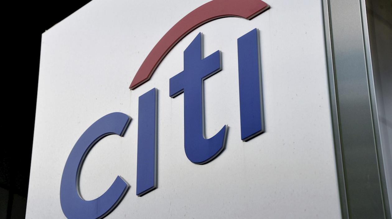 Vista general del logo de Citigroup.