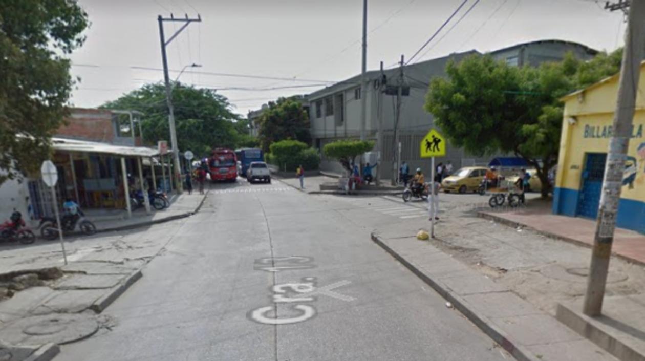 Calle 84 con carrera 13, zona donde ocurrió el atraco. 