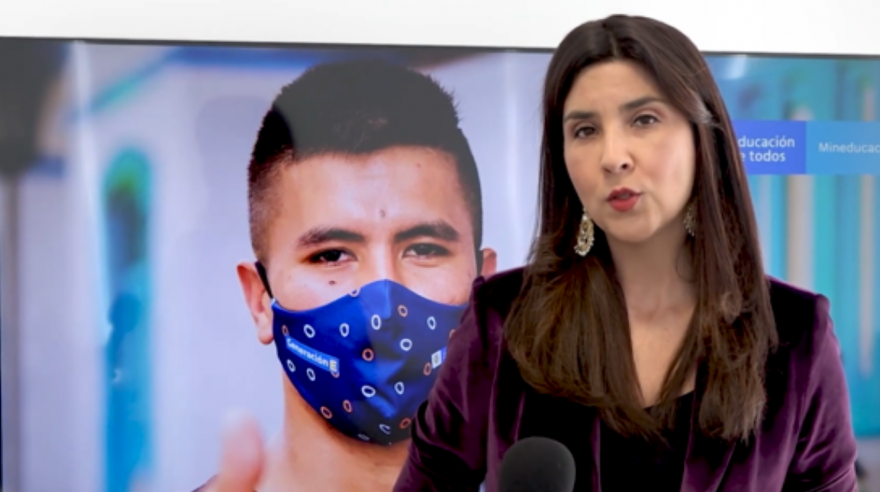 María Victoria Angulo, ministra de Educación.