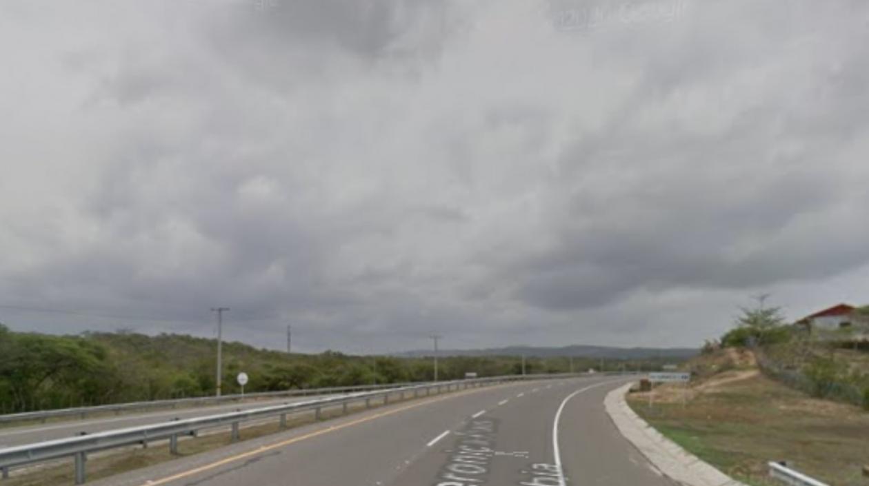 Aspecto de la Vía al Mar. 