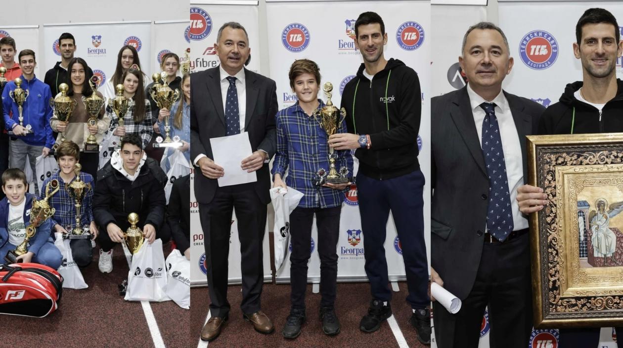 Novak Djokovic asistiendo a actos públicos. 