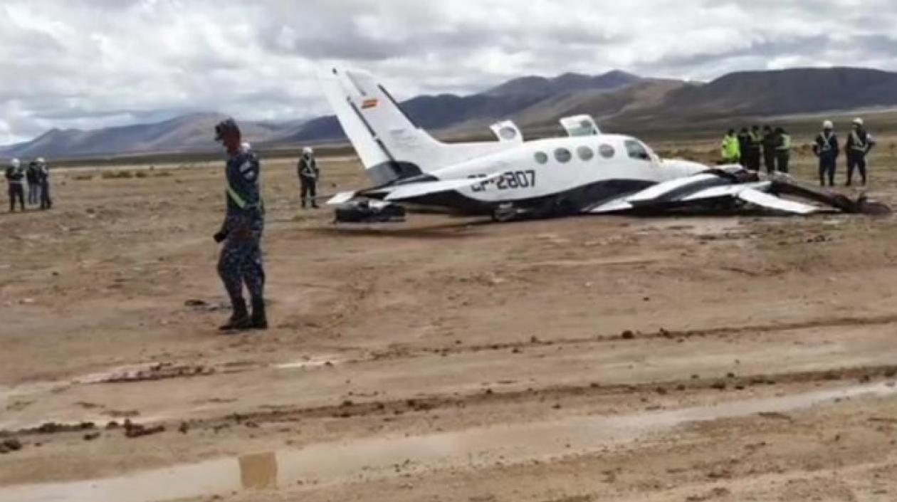La aeronave tenía como destino la oriental ciudad de Santa Cruz.