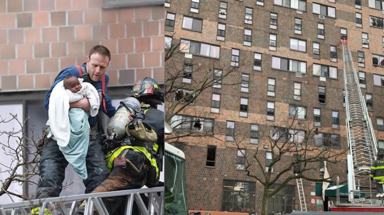 Incendio en El Bronx en NY.