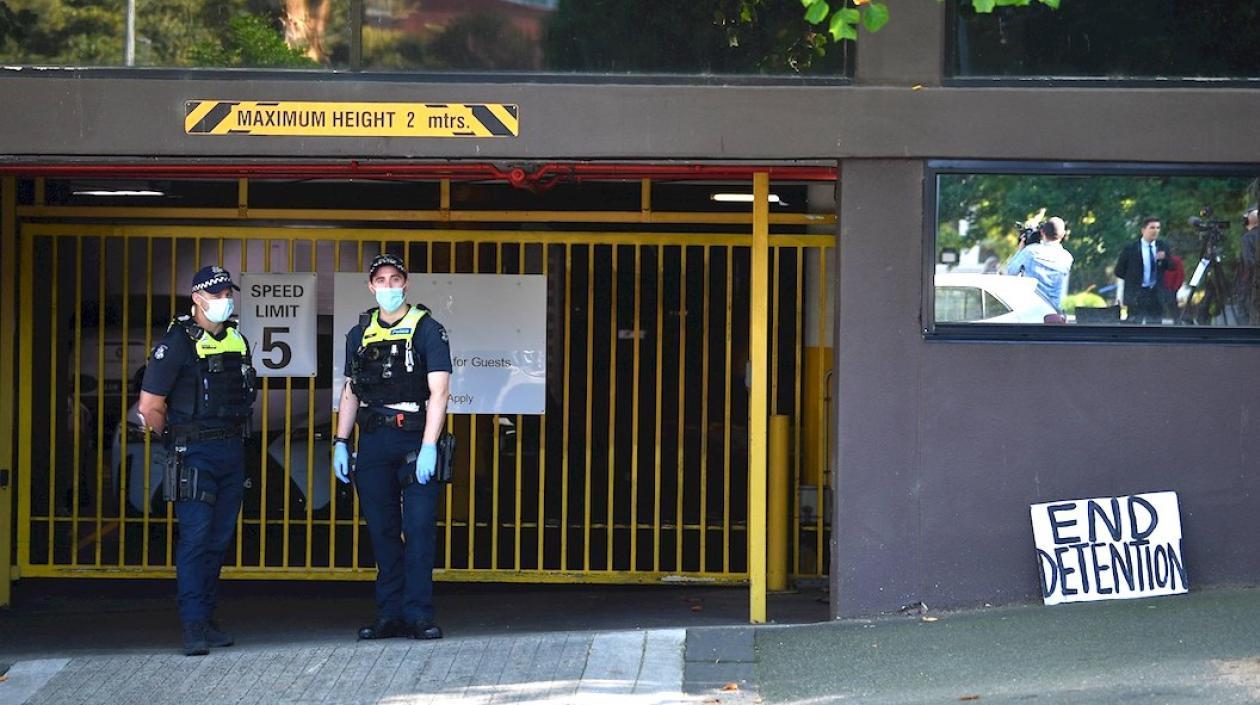 Lugar donde se encuentra el tenista serbio.