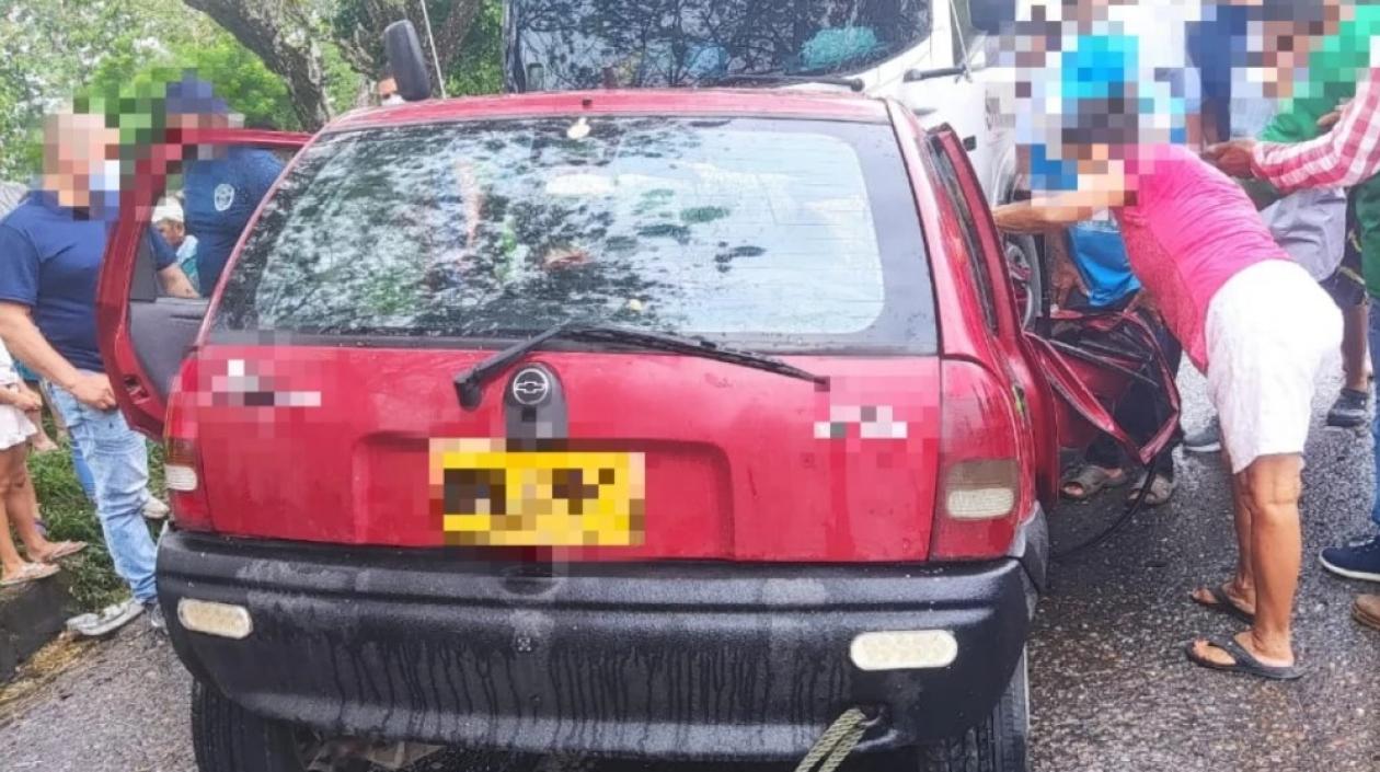 Escena del accidente