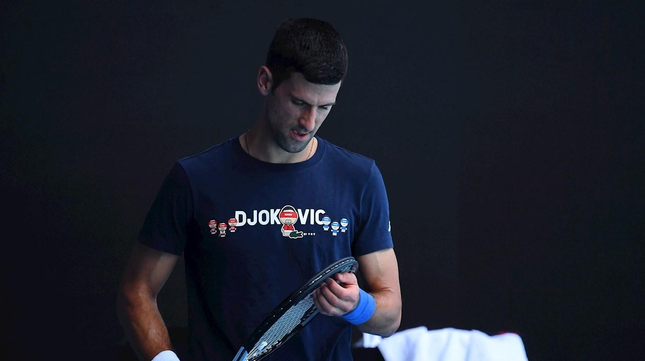 El tenista serbio Novak Djokovic.