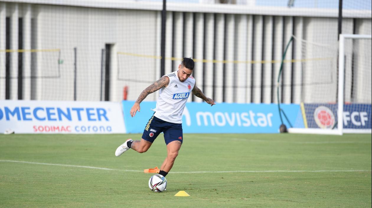 El volante Cristian Arango.