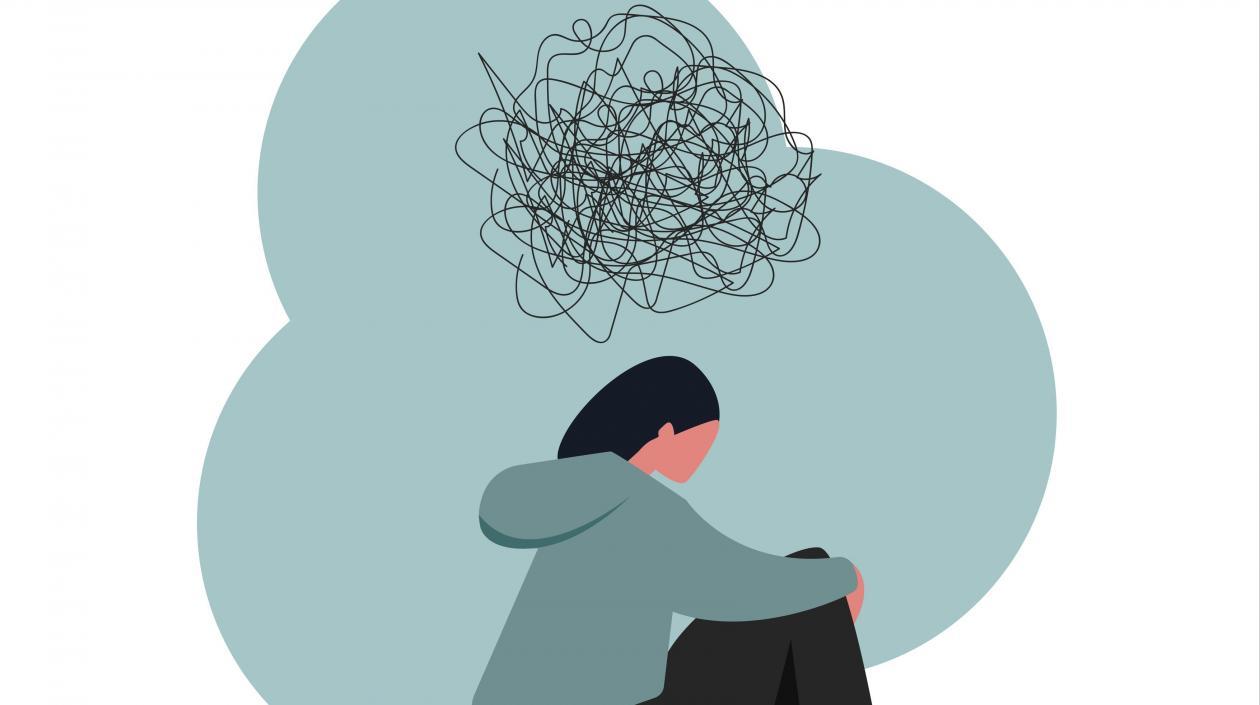 Ilustración sobre depresión.