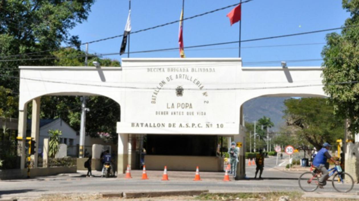Batallón La Popa, en Valledupar. 