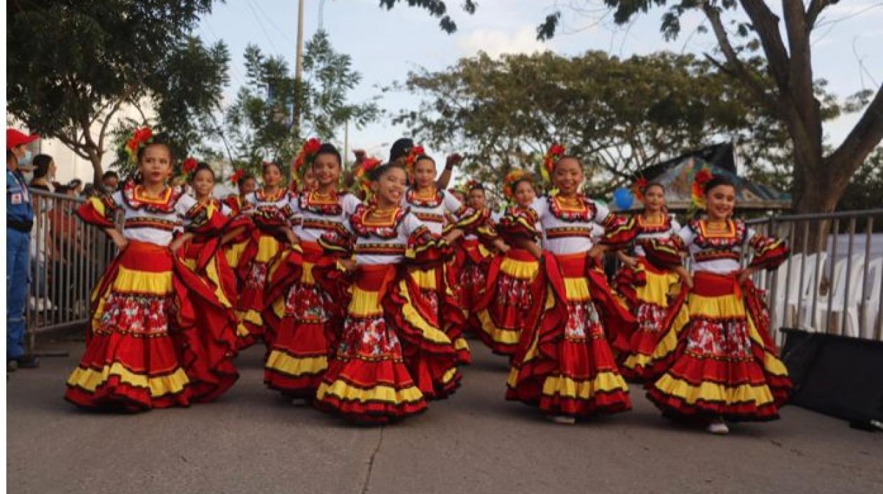 Desfile de los niños. 