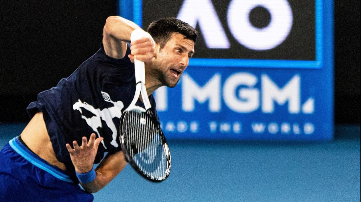 El tenista serbio Novak Djokovic.