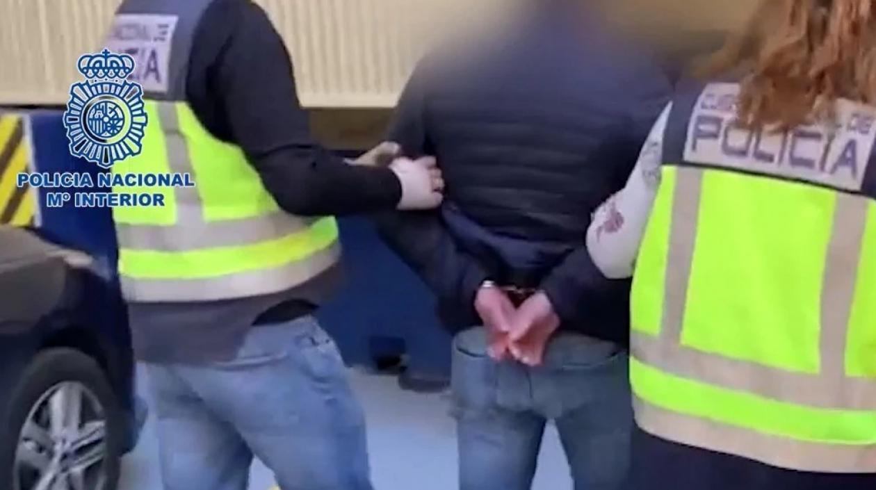 El colombiano Ibrahim Arteaga capturado por la Policía.