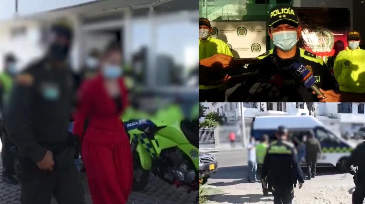 Concejala capturada en Cartagena con 1 kilo de cloridrato de cocaína.