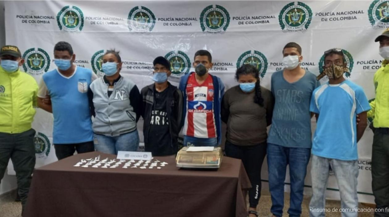 Los capturados en los operativos. 