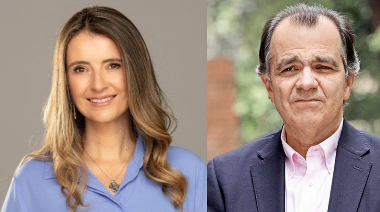 La senadora Paloma Valencia y el candidato presidencial Óscar Iván Zuluaga.