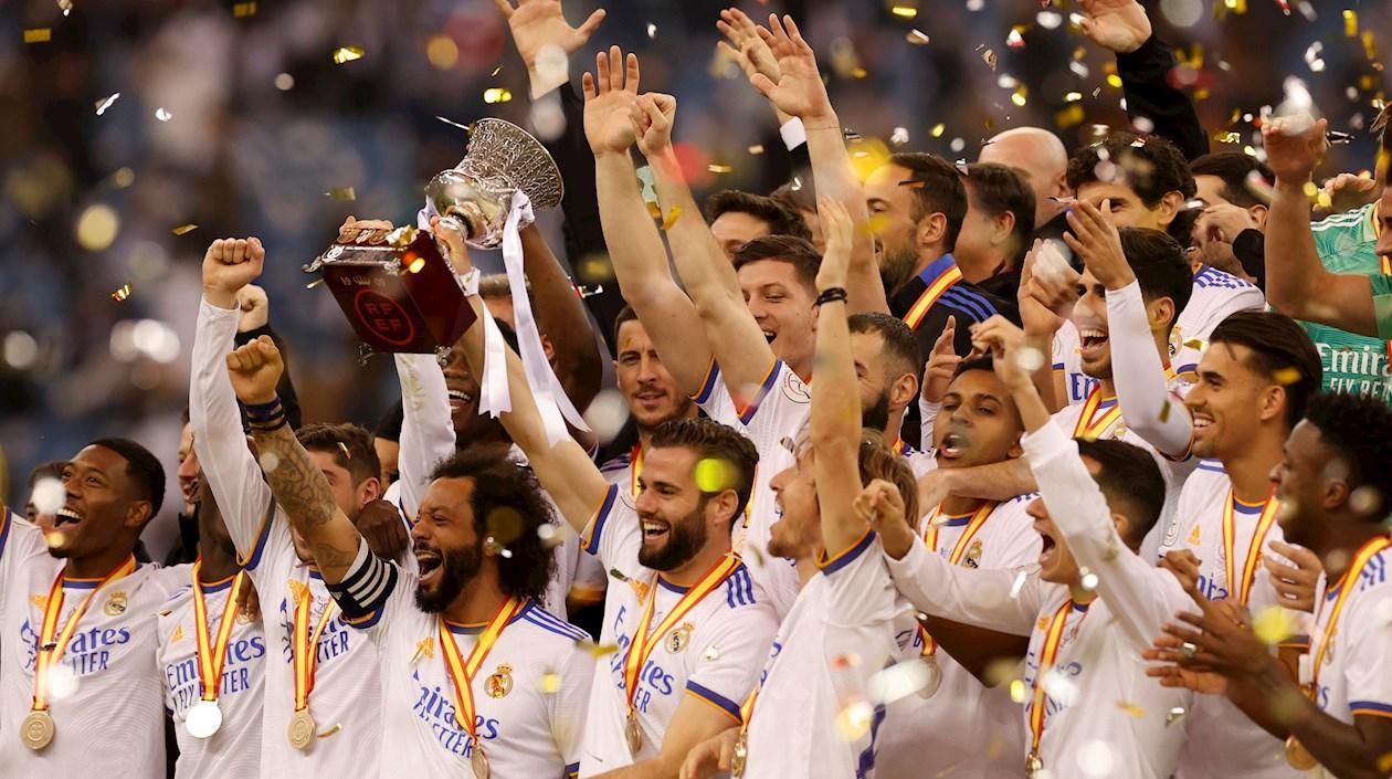 La celebración del Real Madrid.