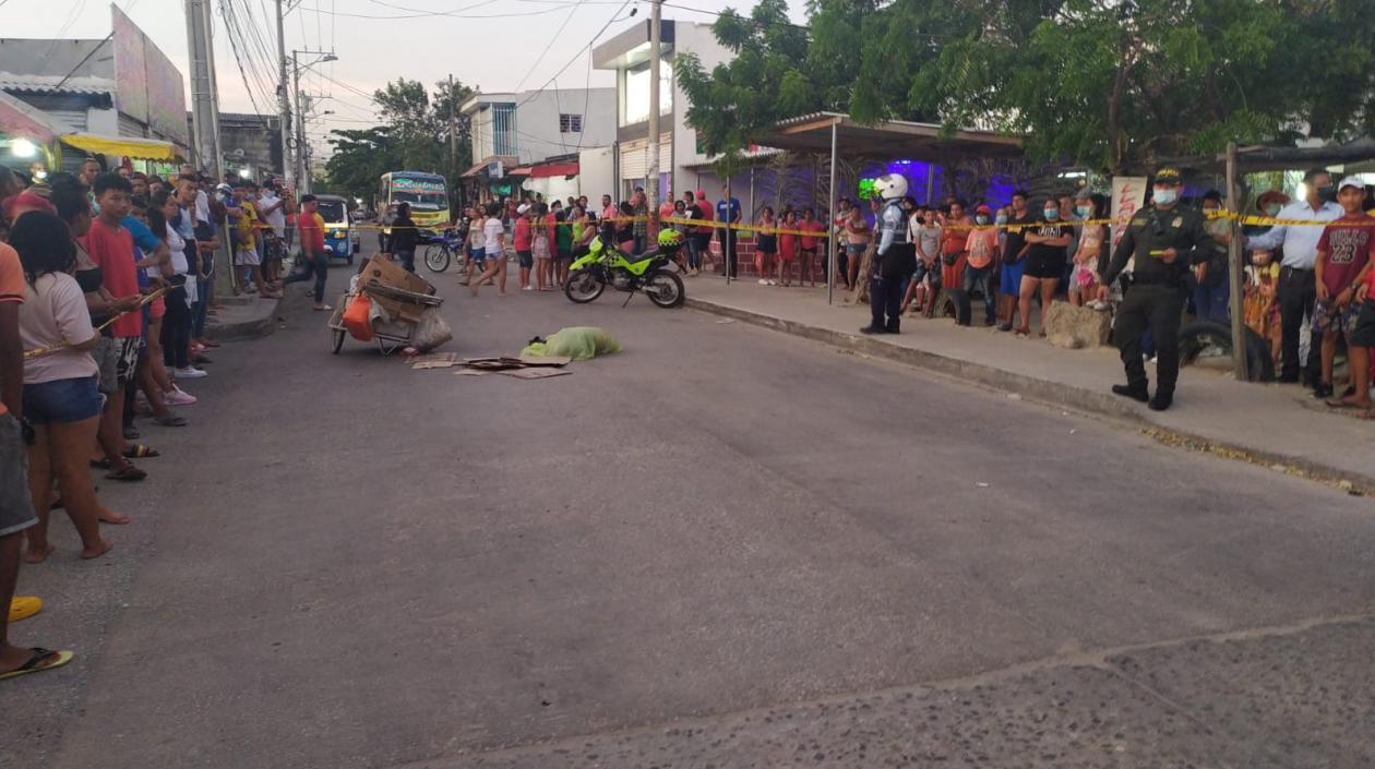 El reciclador murió en el lugar de los hechos. 