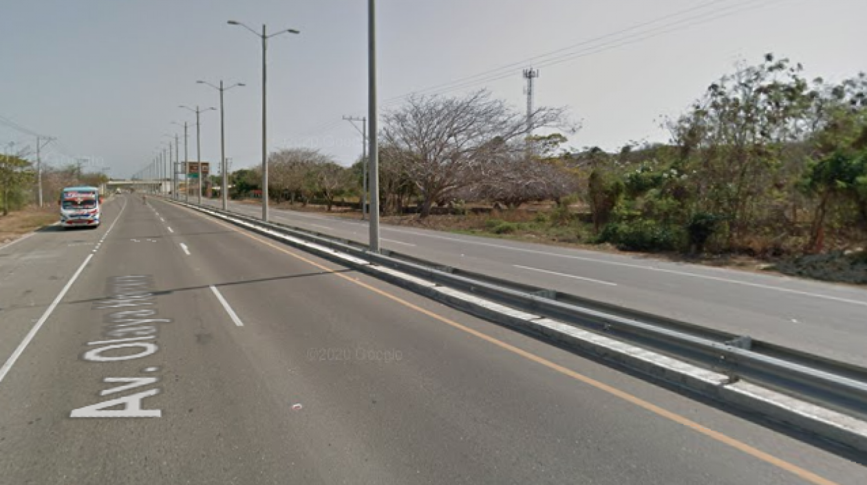 Vía al Mar, entre Barranquilla y Puerto Colombia. 