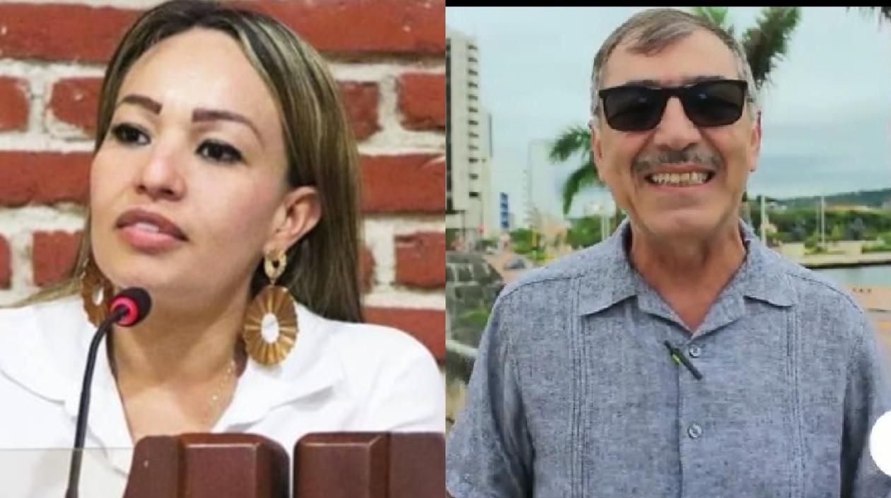 Gloria Estrada y William Dau.