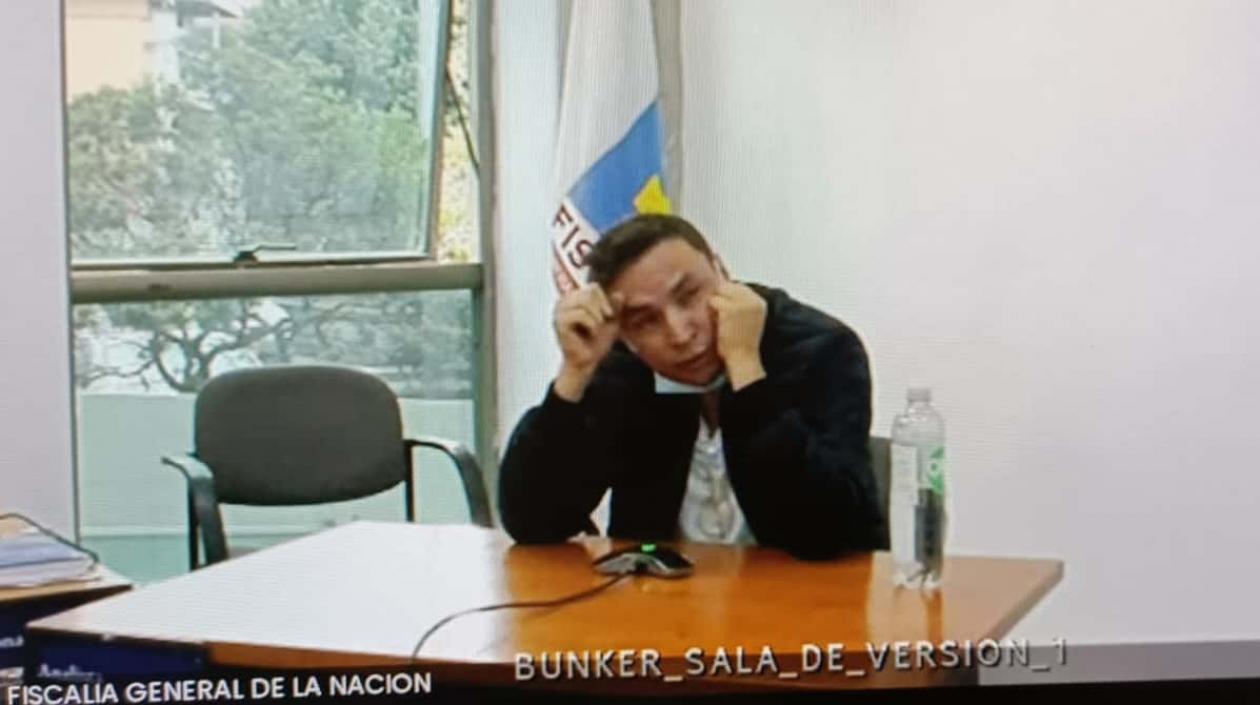 Jhonier Leal, en la primera audiencia.