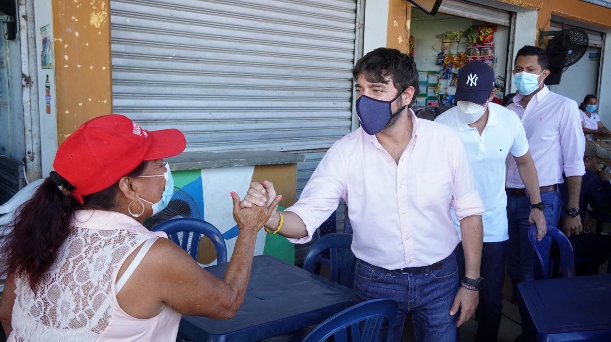 El Alcalde de Barranquilla, Jaime Pumarejo.