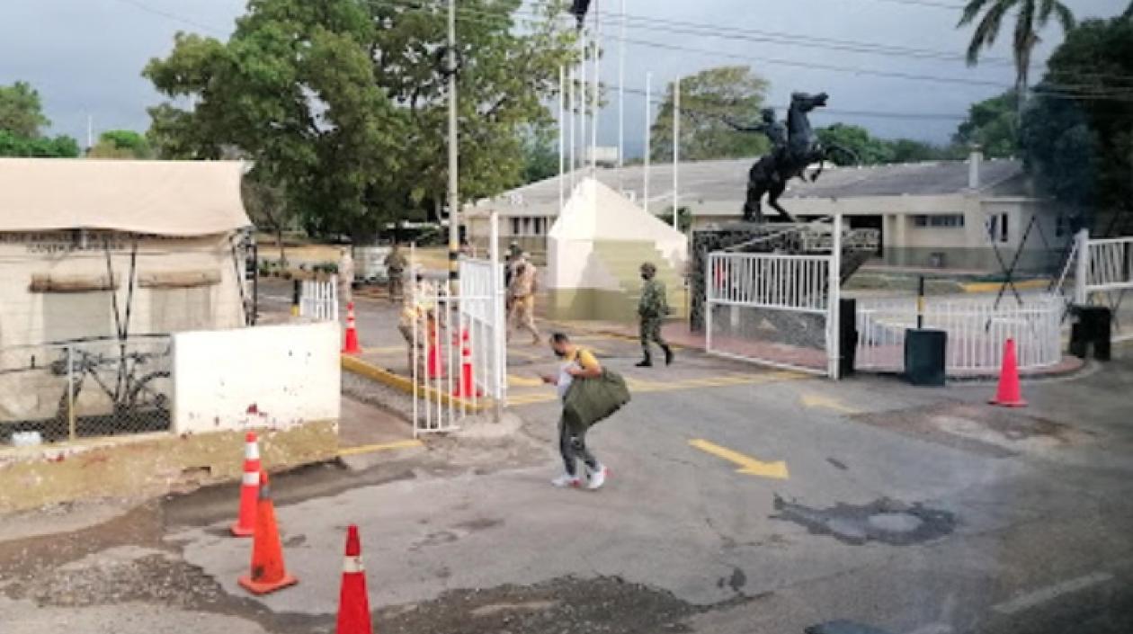 Sede del Grupo de Caballería Mecanizada No. 2 Juan José Rondón, donde ocurrió el atentado.