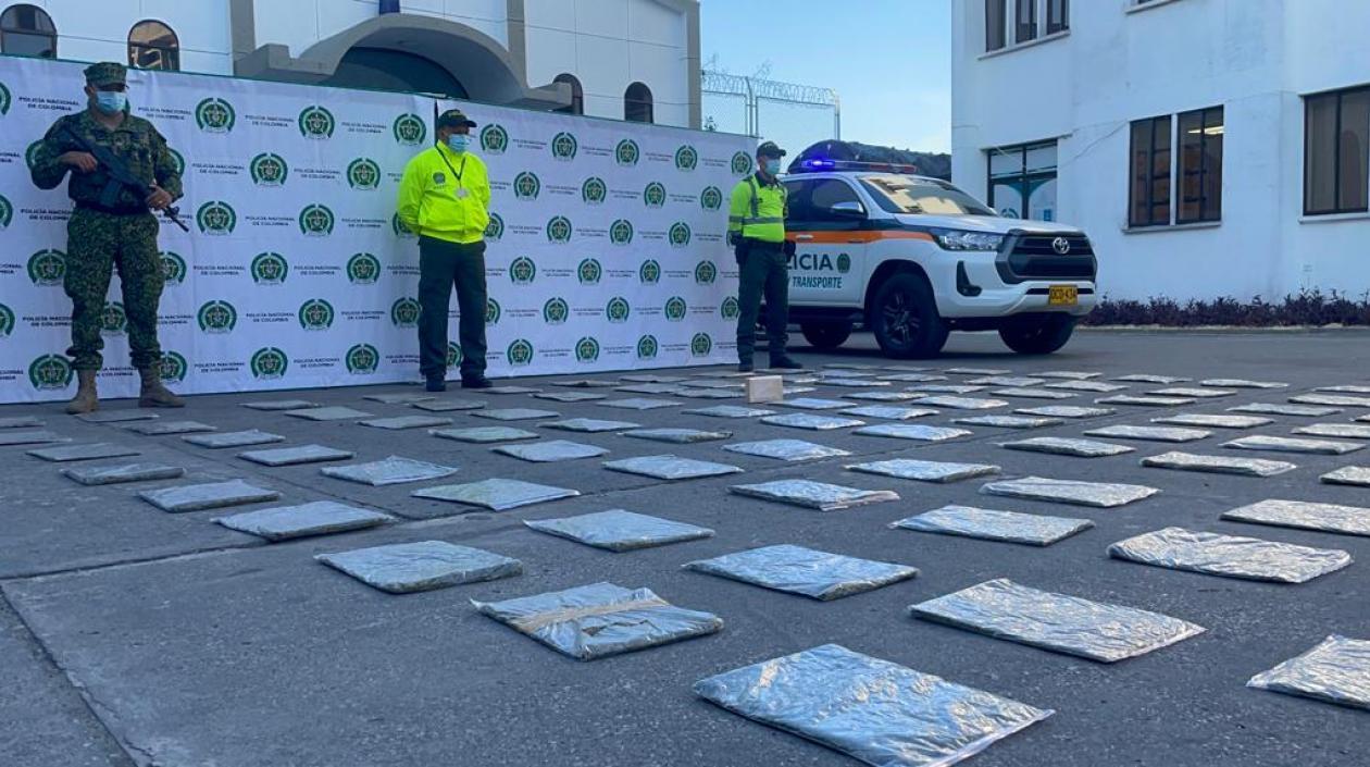 Marihuana incautada. 