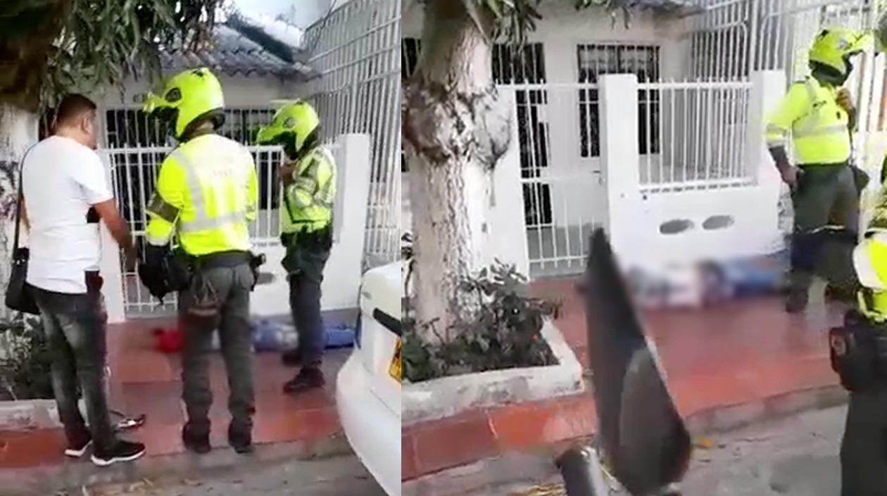 El presunto delincuente baleado fue llevado por la Policía a la Campbell. 