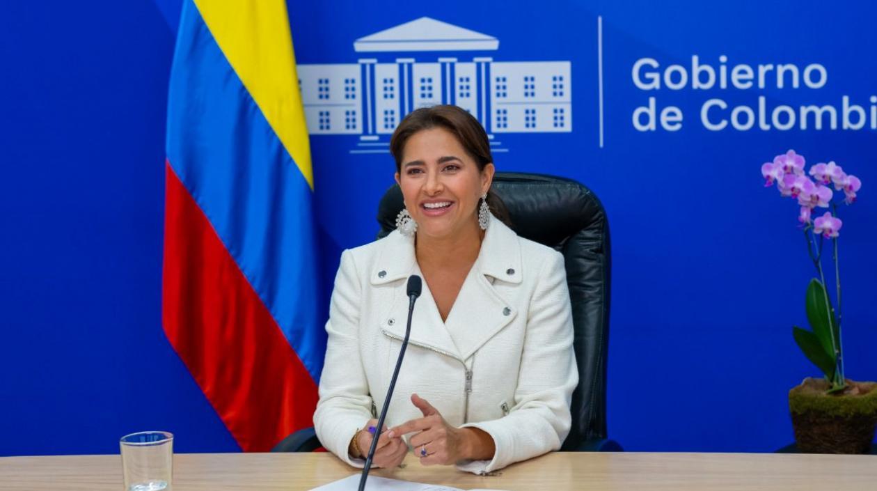 La Primera Dama de la Nación, María Juliana Ruiz.