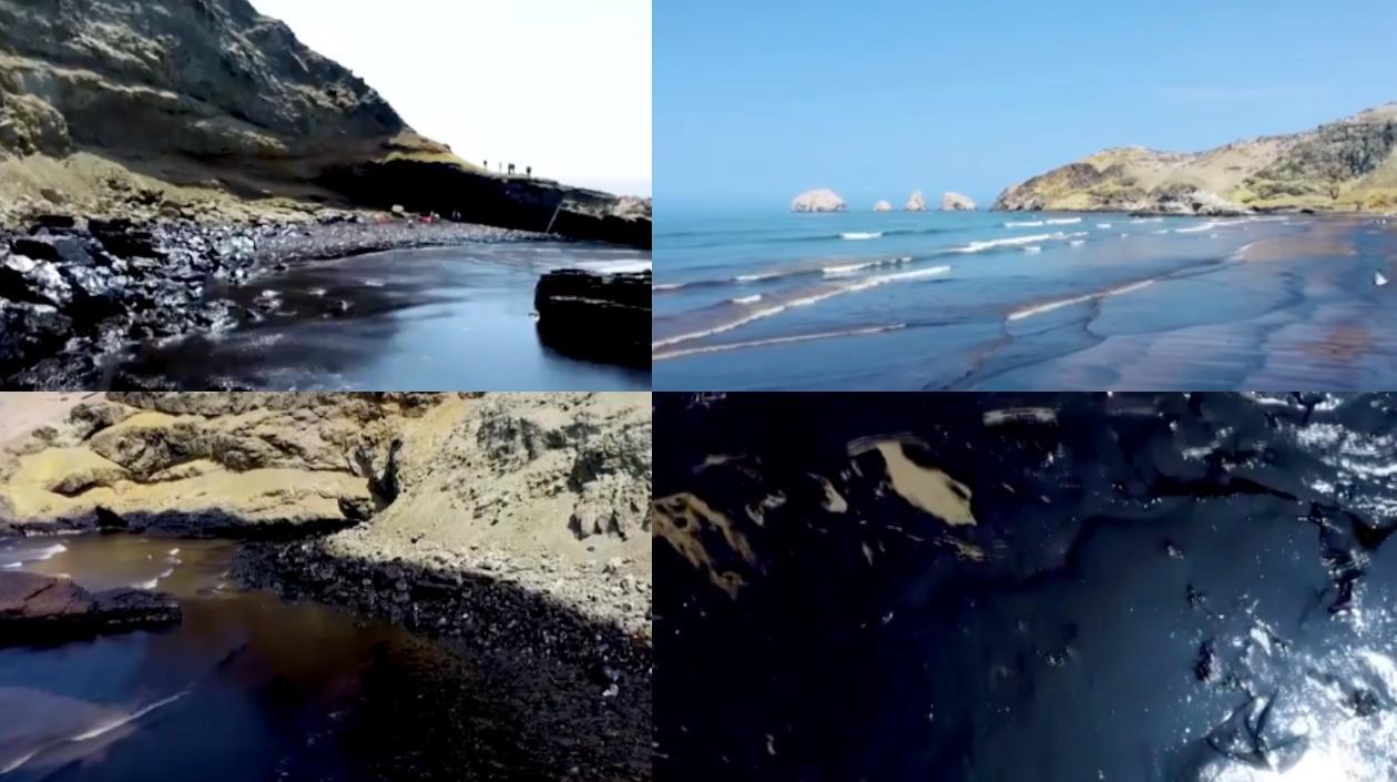 Las imágenes del crudo.