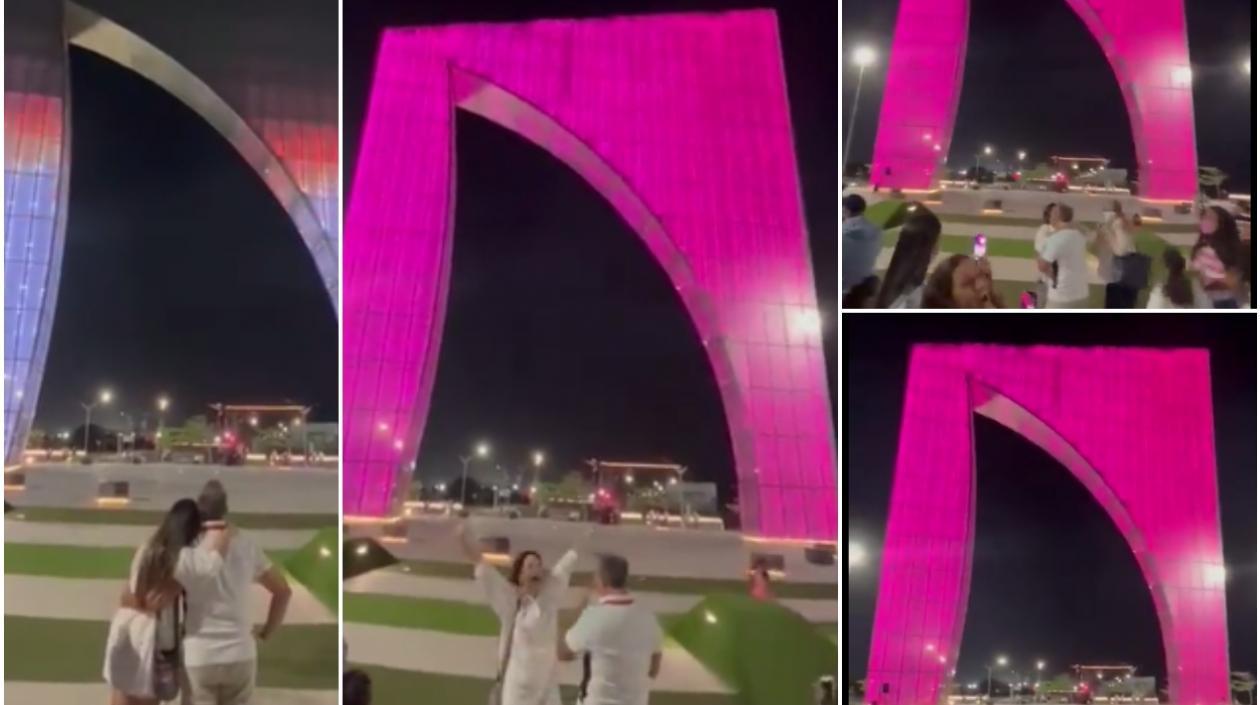 En la Ventana de Campeones se reveló para una pareja el sexo de su bebé.