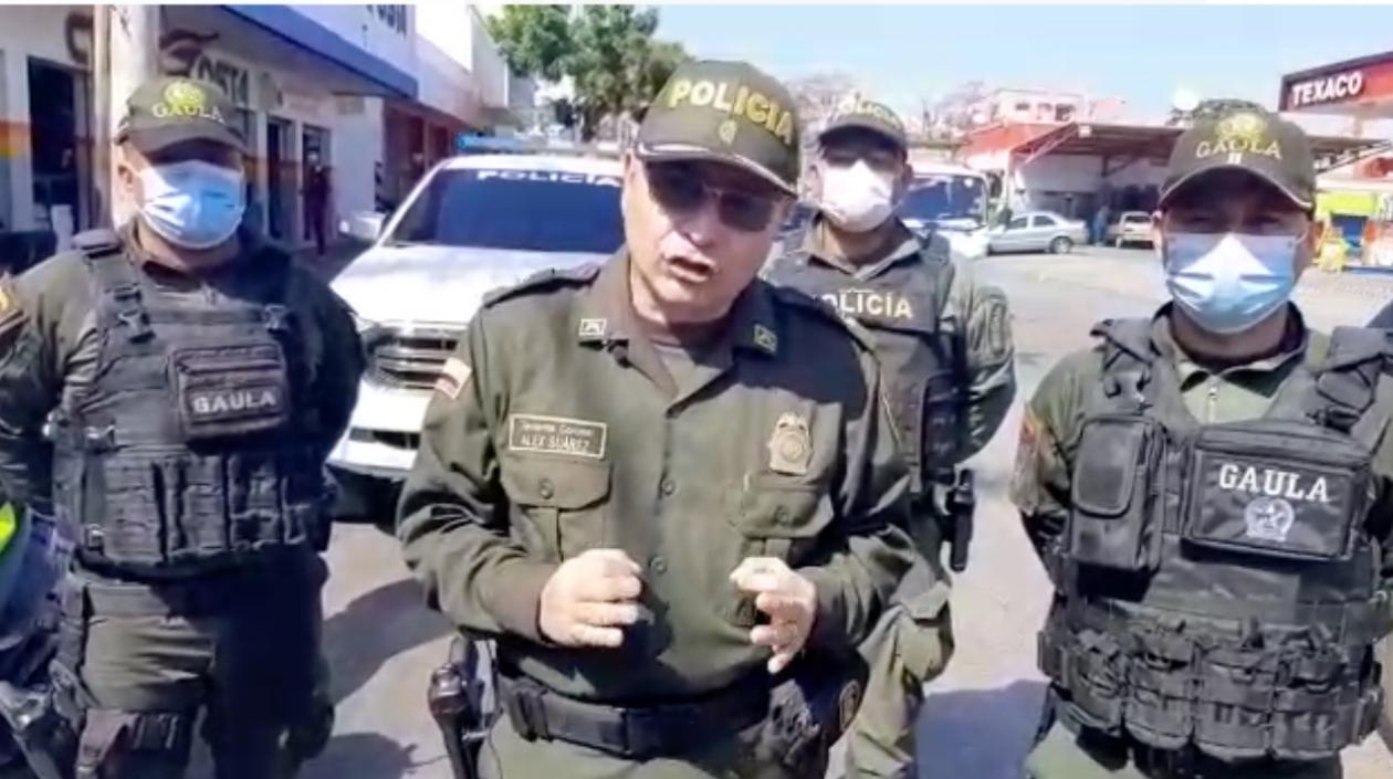 Teniente coronel Alex Suárez. 