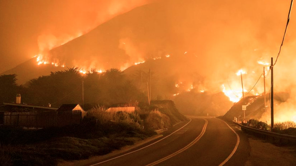 Imagen del incendio.