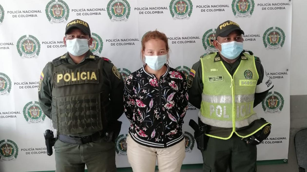 María Carolina Villasmil Narváez, la capturada.