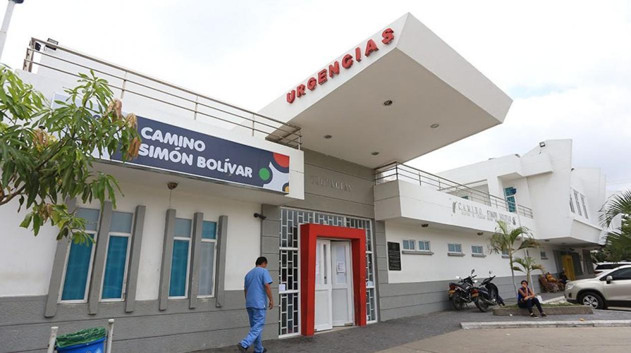 Camino Simón Bolívar, a donde fue llevado el herido. 