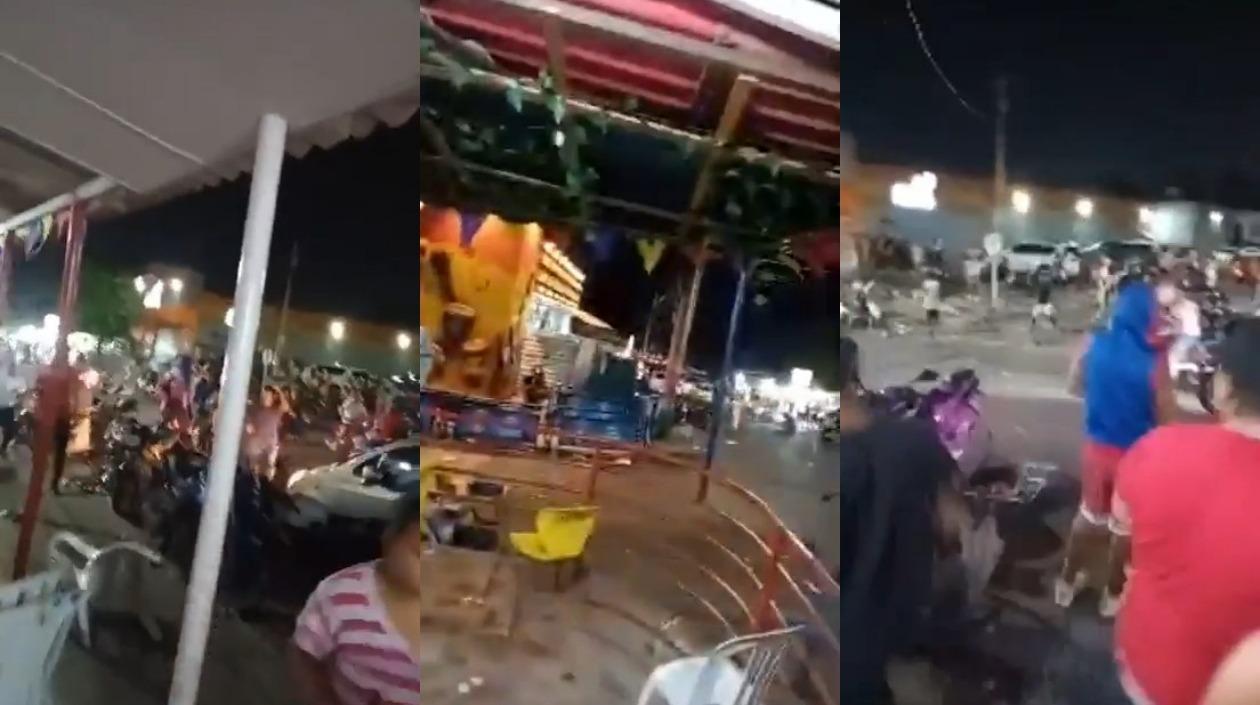 Disturbios en el barrio Santo Domingo. 