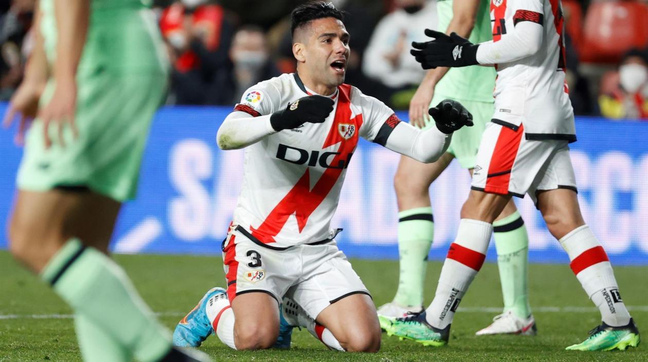 Falcao García, delantero del Rayo Vallecano. 