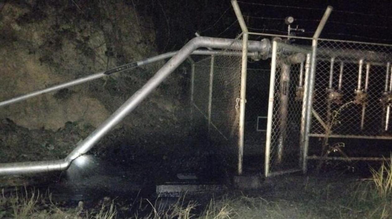 Uno de los sitios del atentado.