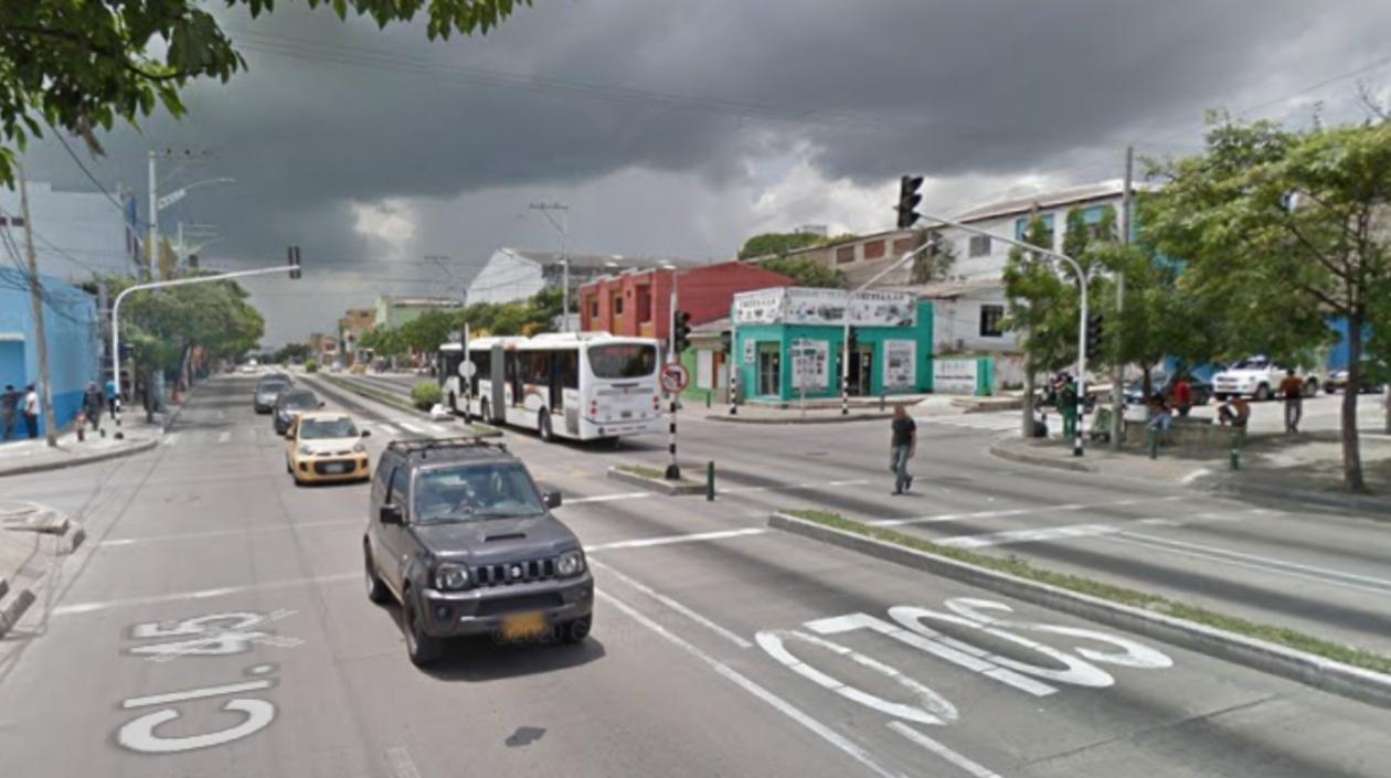 Murillo con carrera 33, lugar donde ocurrió el accidente. 