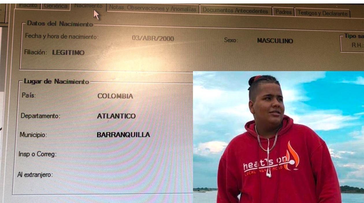 José Gregorio Donado Peña con la inscripción en la Registraduría.