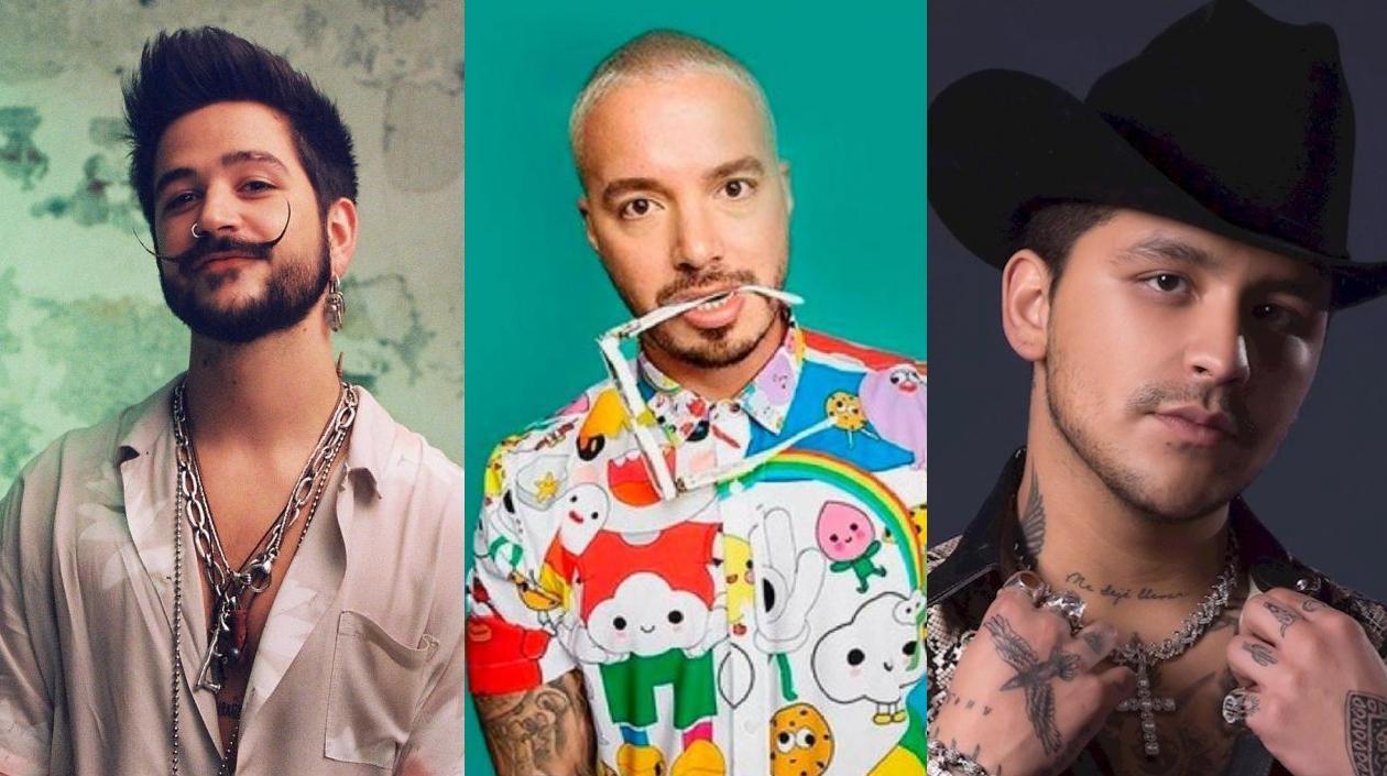 Camilo, J Balvin y Christian Nodal.