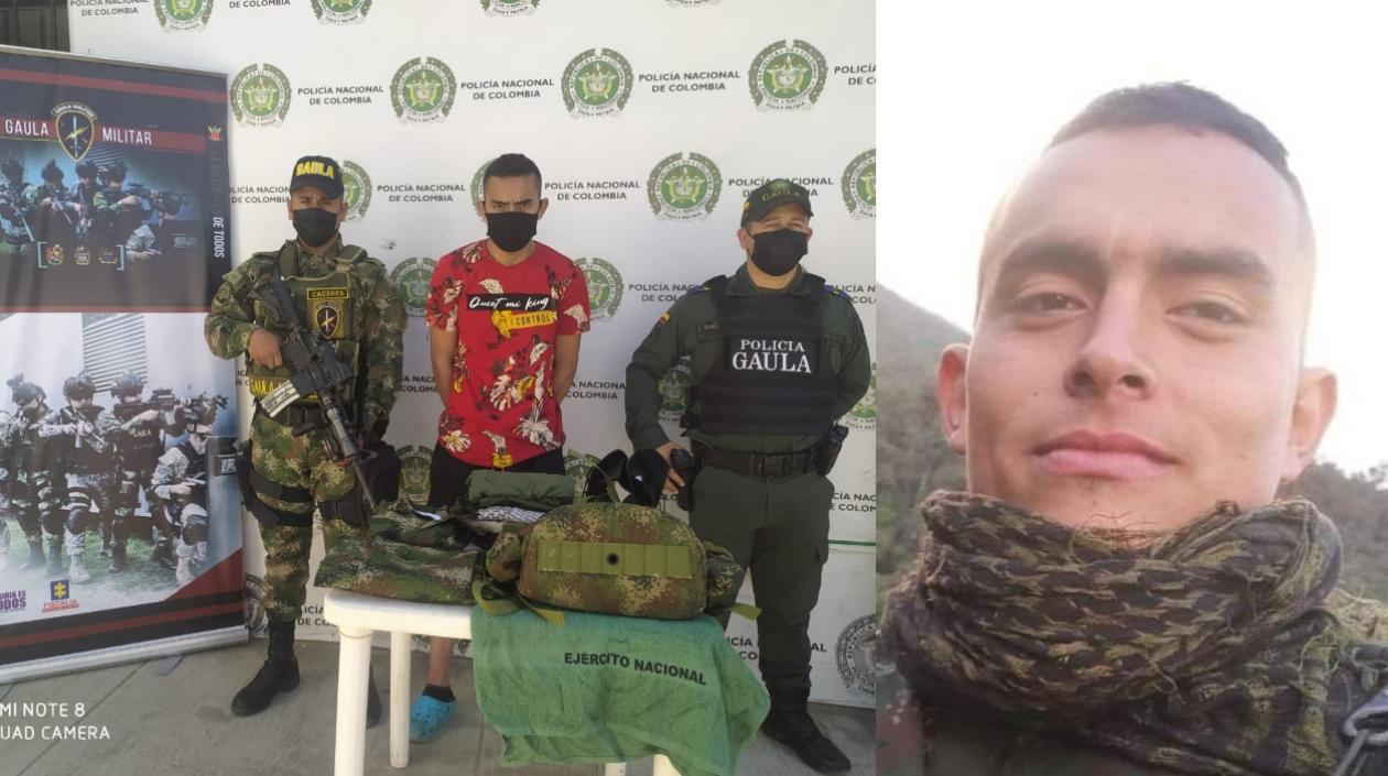 Alias 'Berna' tras ser capturado por las autoridades. 