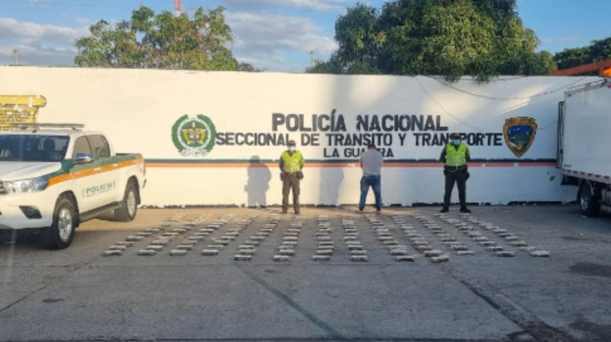 Cocaína incautada por la Policía. 