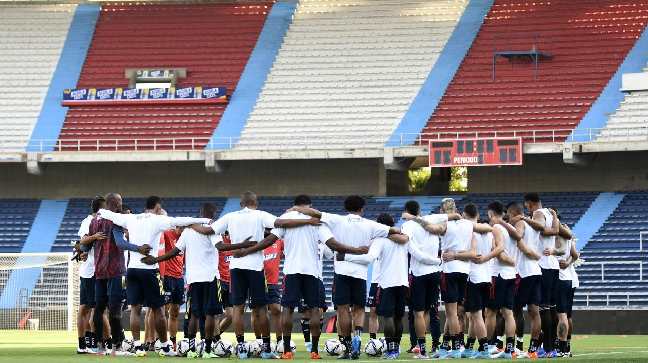 Jugadores de la Selección Colombia. 