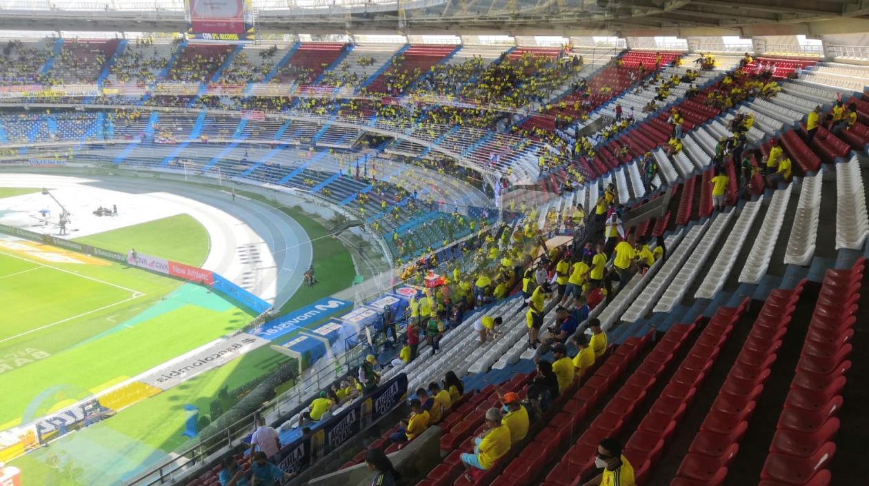 Gradas del Estadio Metropolitano de Barranquilla.
