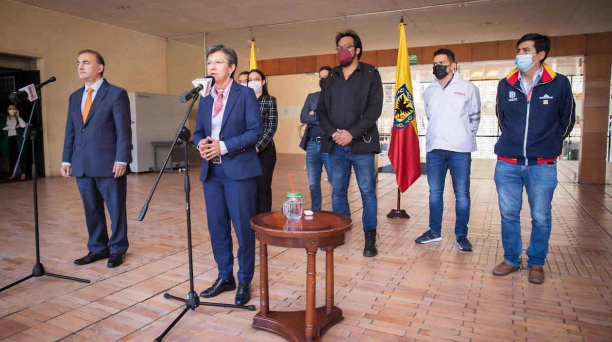 La Alcaldesa de Bogotá, Claudia López.