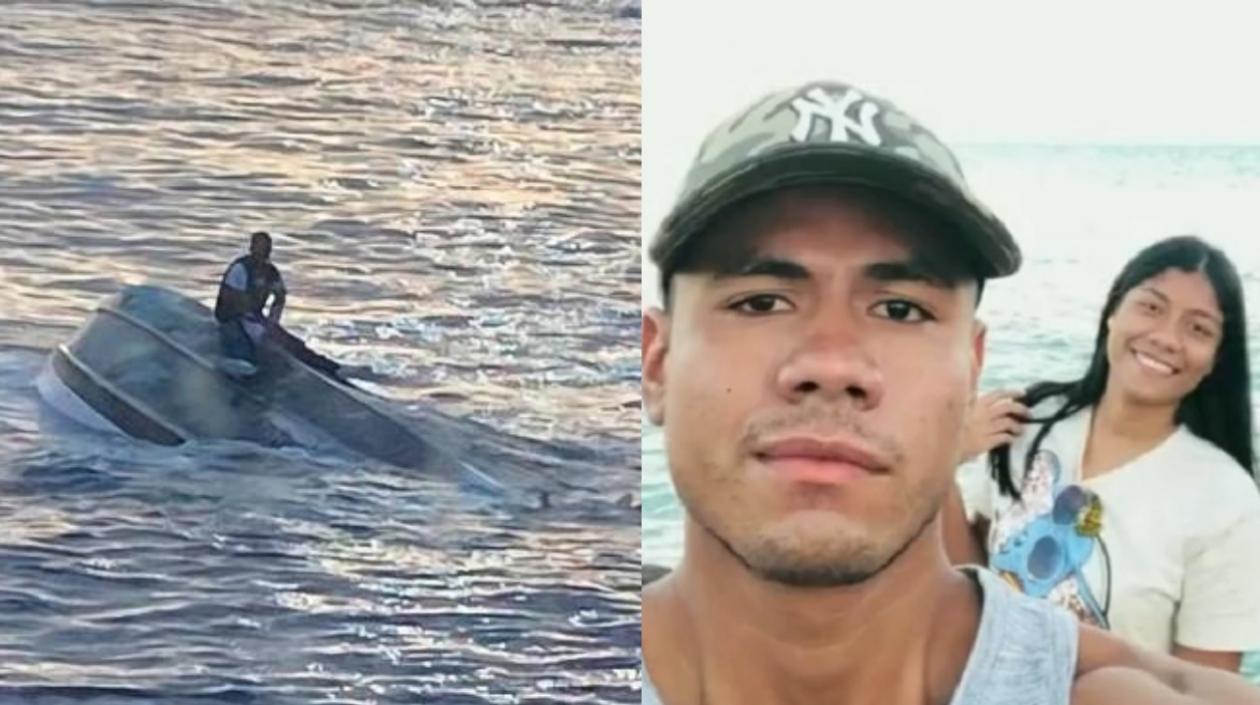 Los hermanos Montoya Caicedo. Juan Esteban sobrevivió; su hermana María Camila está desaparecida.